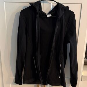Zara Black Casual Zip-Up Jacket Size Medium